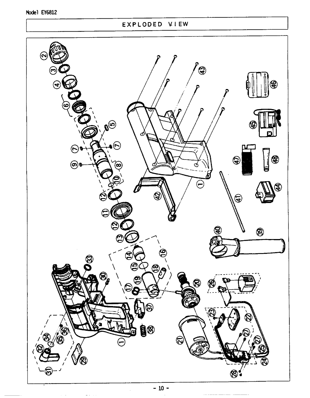 Panasonic EY6812 manual 