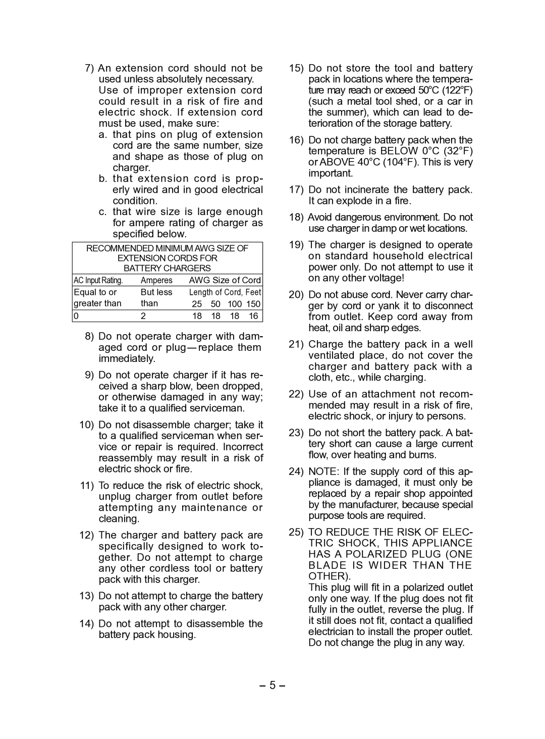 Panasonic EY6813 operating instructions Do not attempt to disassemble the battery pack housing 