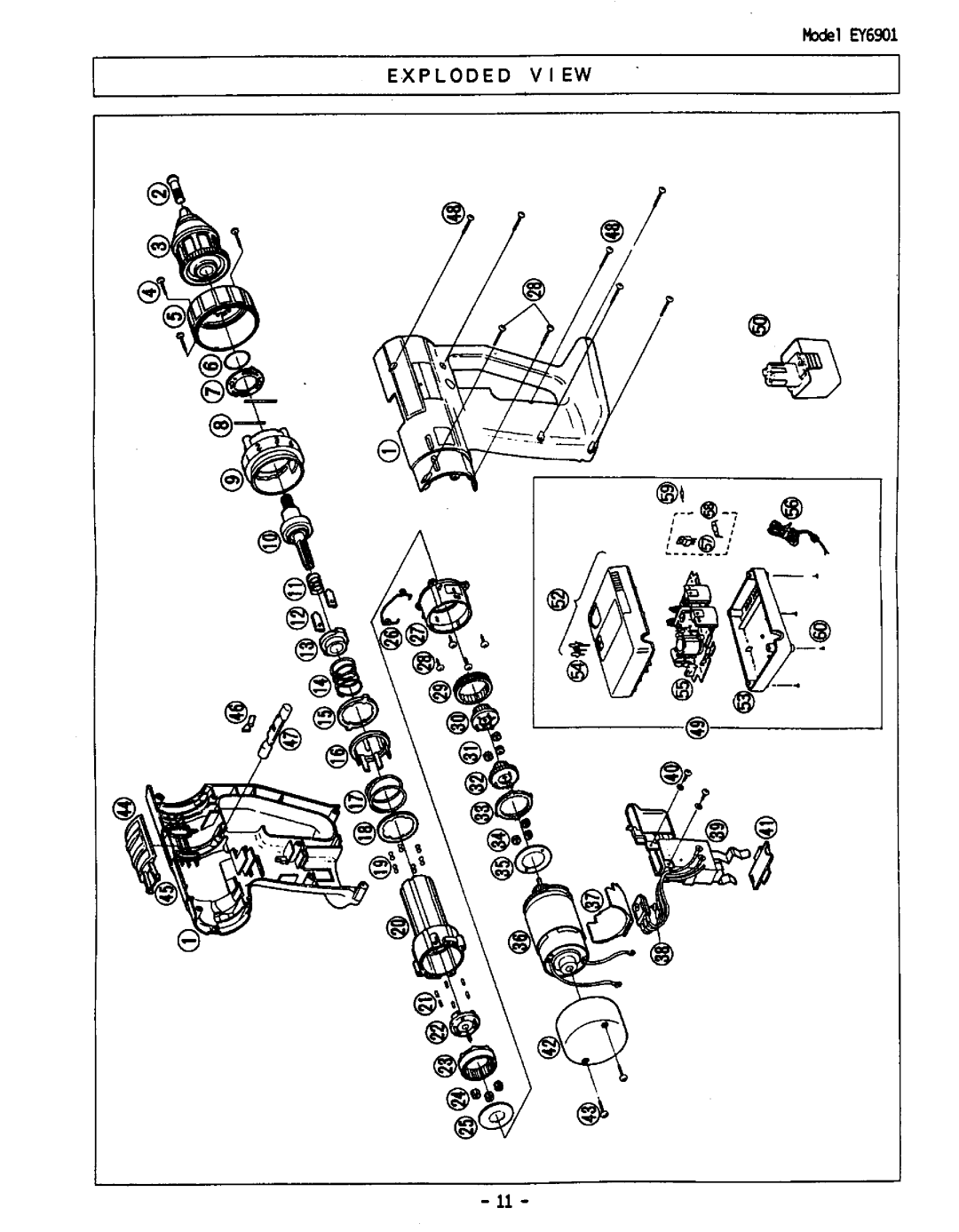 Panasonic EY6901 manual 