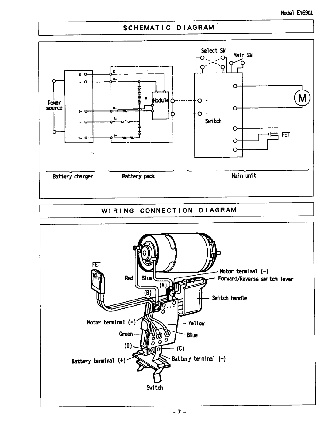 Panasonic EY6901 manual 