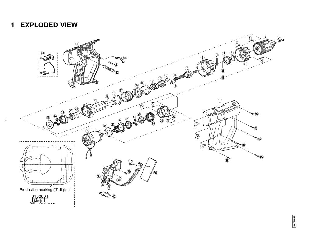 Panasonic EY6932-U1 specifications Exploded View 