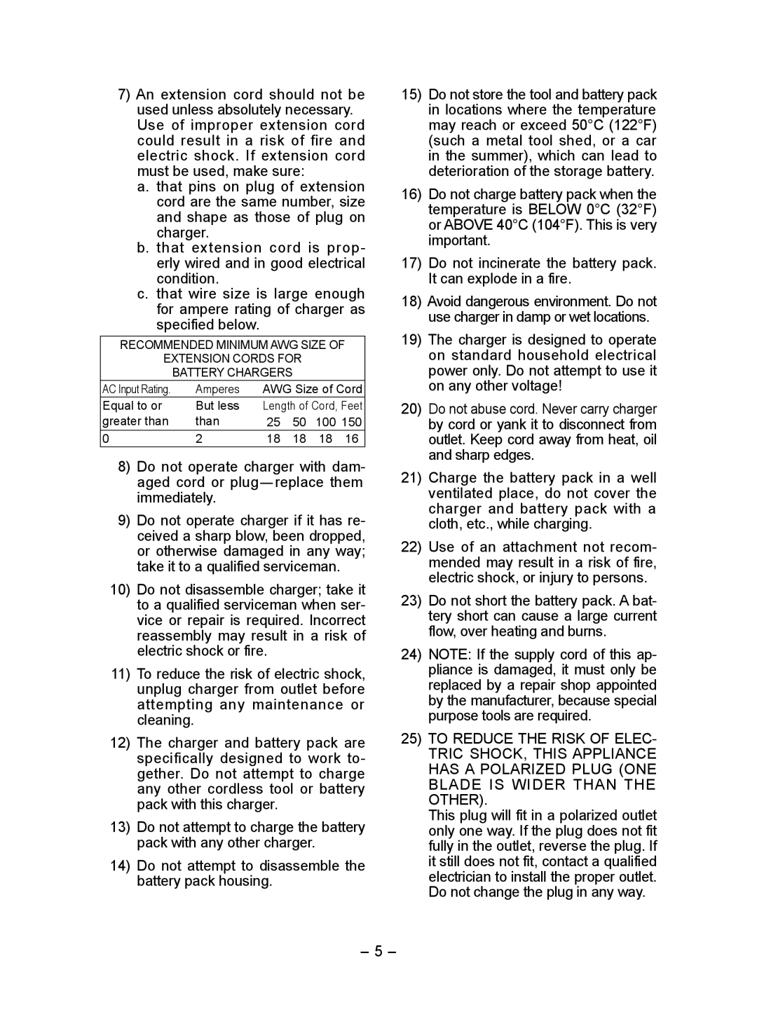 Panasonic EY6932 operating instructions Do not attempt to disassemble the battery pack housing 