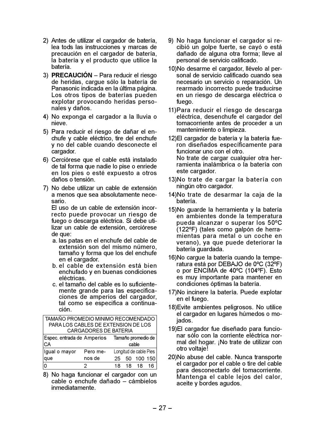 Panasonic EY7410 operating instructions Igual o mayor Pero me 