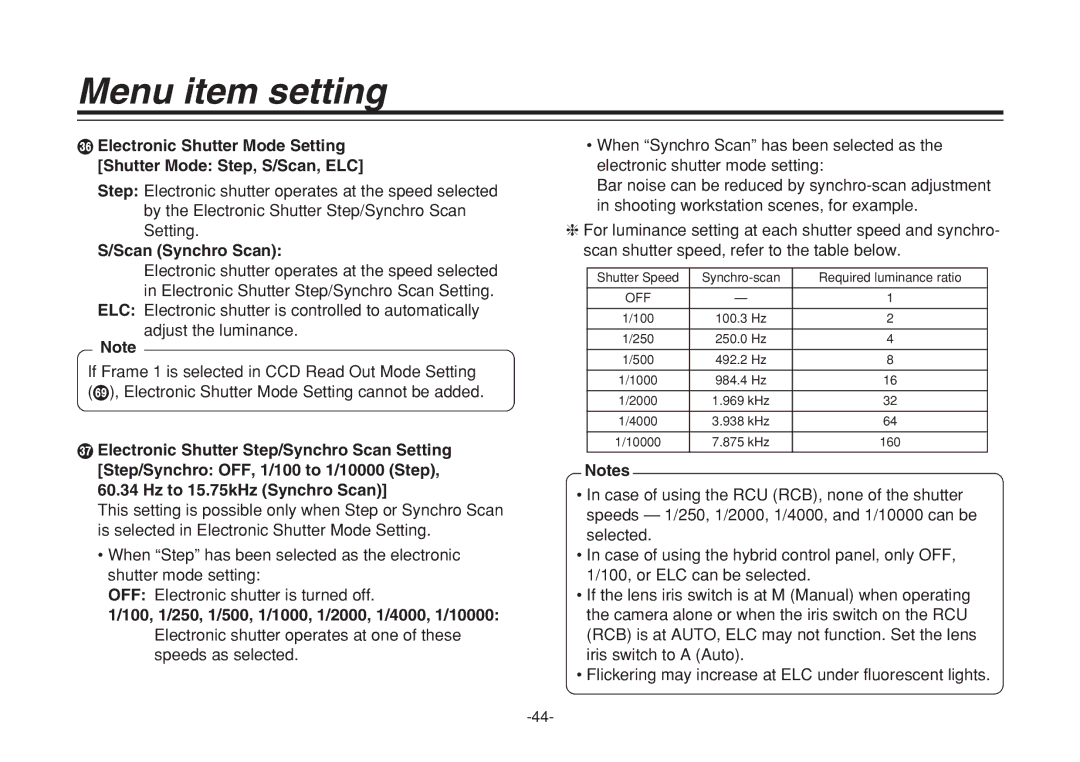 Panasonic F0205Y0, VQTB0088D manual Scan Synchro Scan 