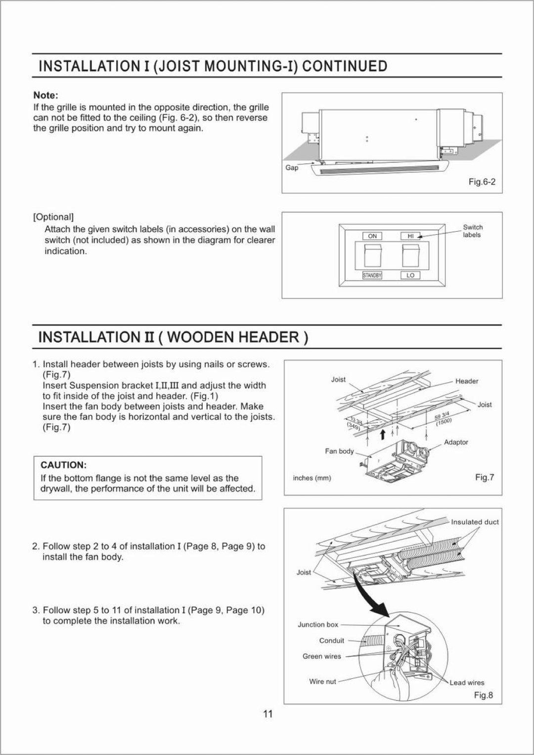 Panasonic FV-04VE1 manual 