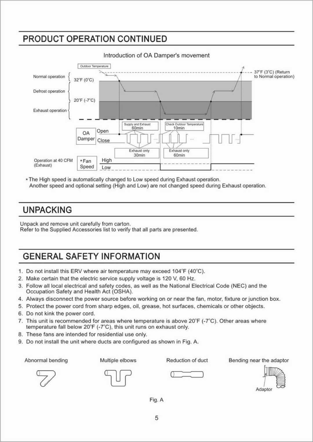 Panasonic FV-04VE1 manual 