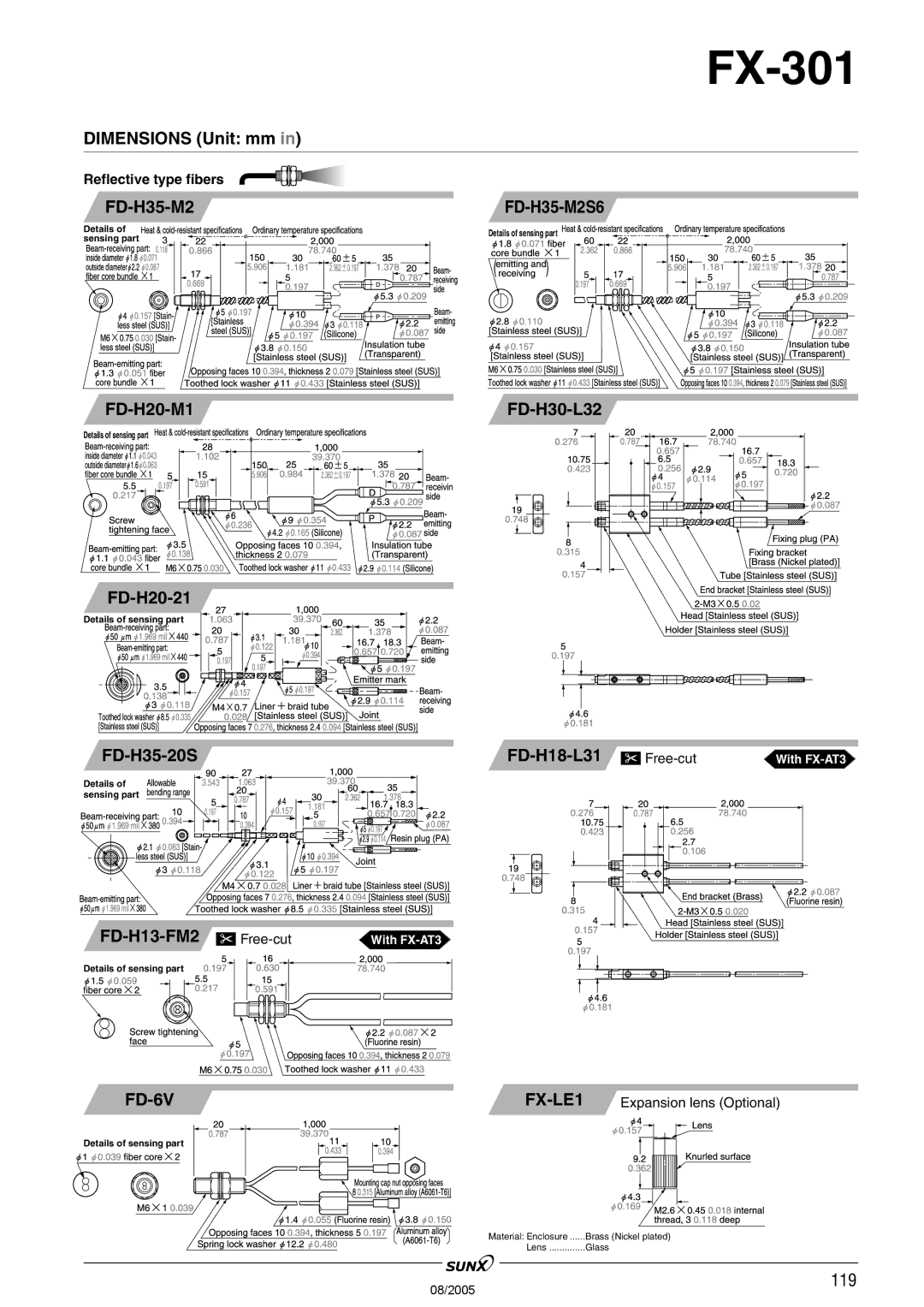 Panasonic FX-301 manual FD-H35-M2, FD-H20-M1 FD-H30-L32, FD-H13-FM2 Free-cut With FX-AT3, FD-6V 