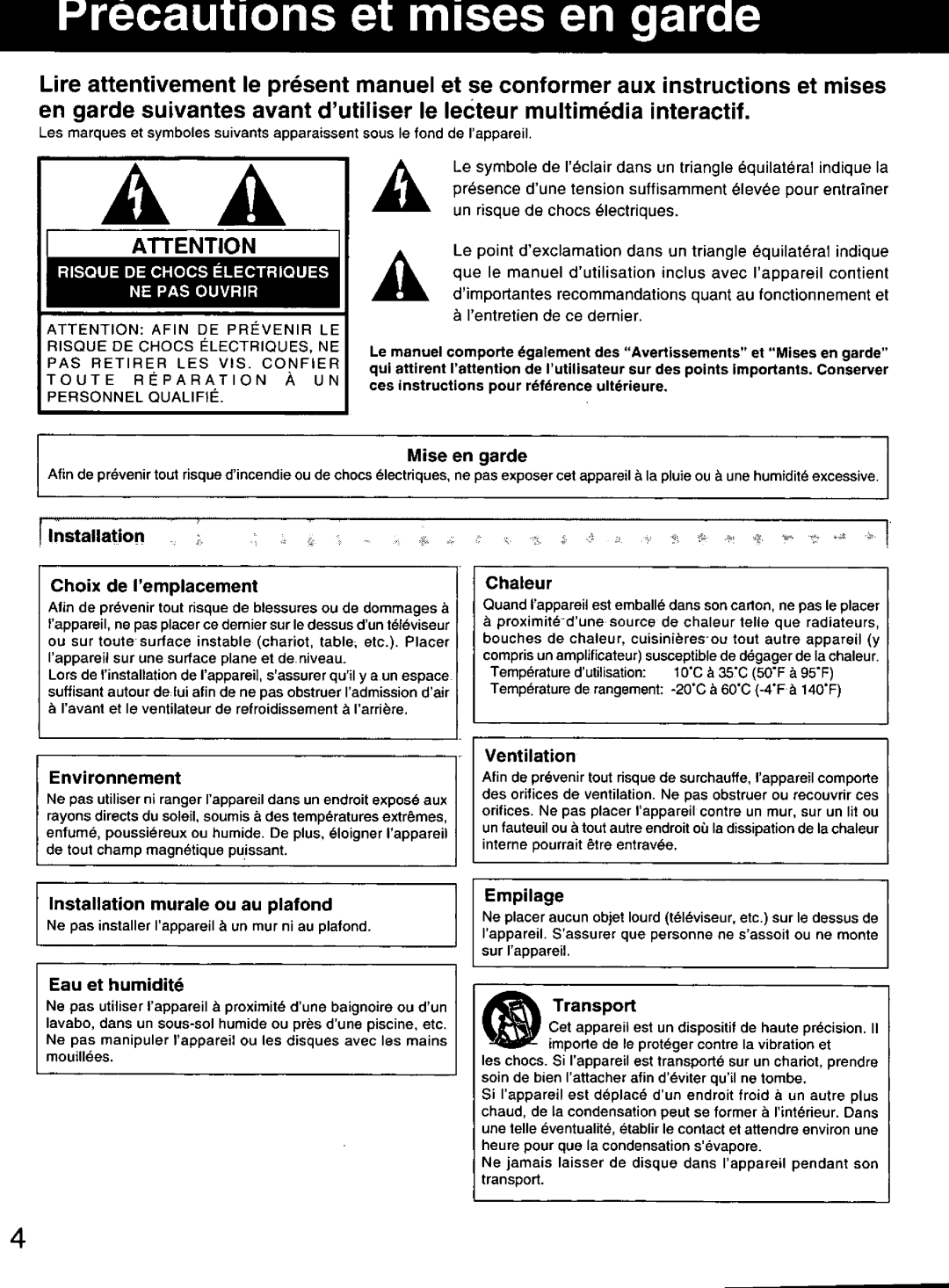 Panasonic FZ-35S manual 