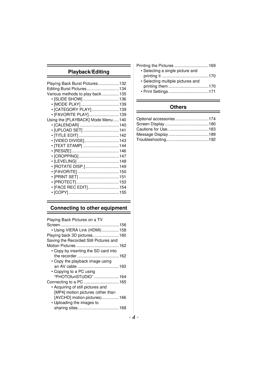 Panasonic FZ150 132, Editing Burst Pictures 134, 135, 136, 139, 140, 141, 142, 143, 144, 146, 147, 148, 149, 151, 153, 154 