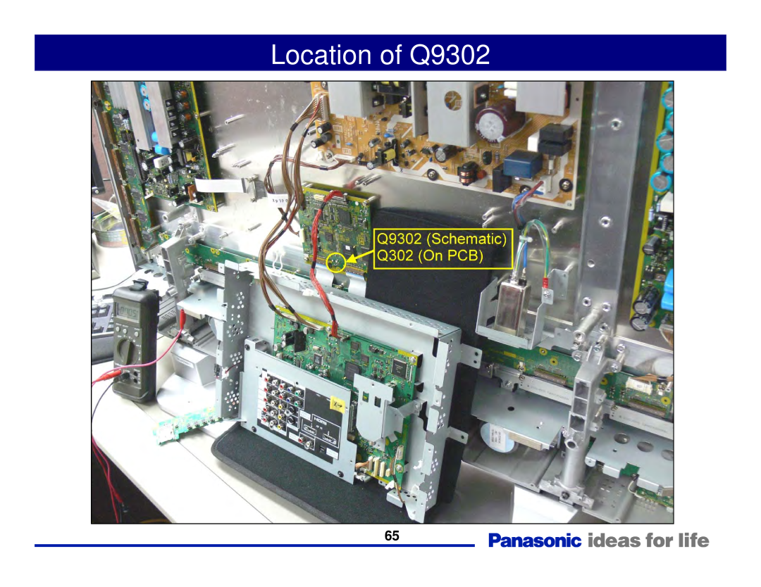 Panasonic Generation Plasma Display Television manual Location of Q9302 