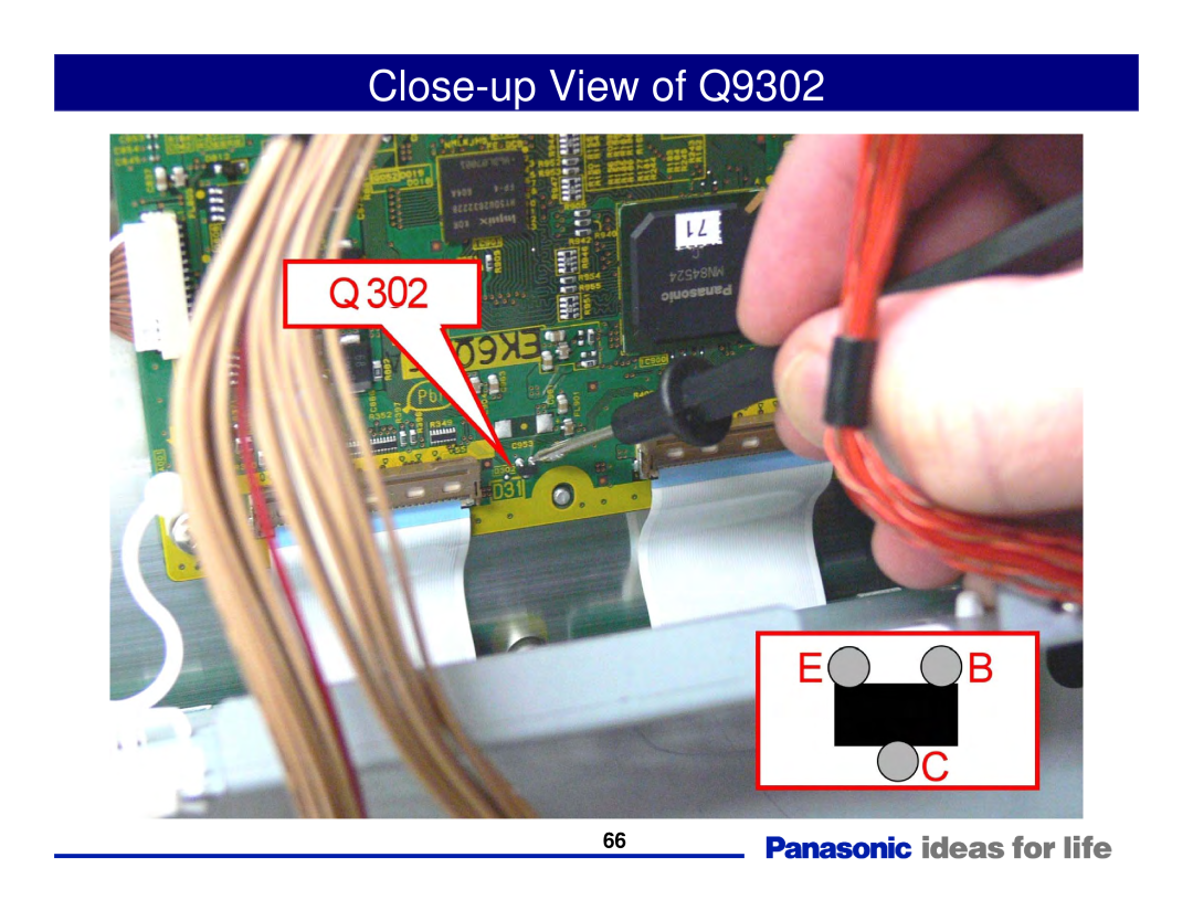 Panasonic Generation Plasma Display Television manual Close-up View of Q9302 