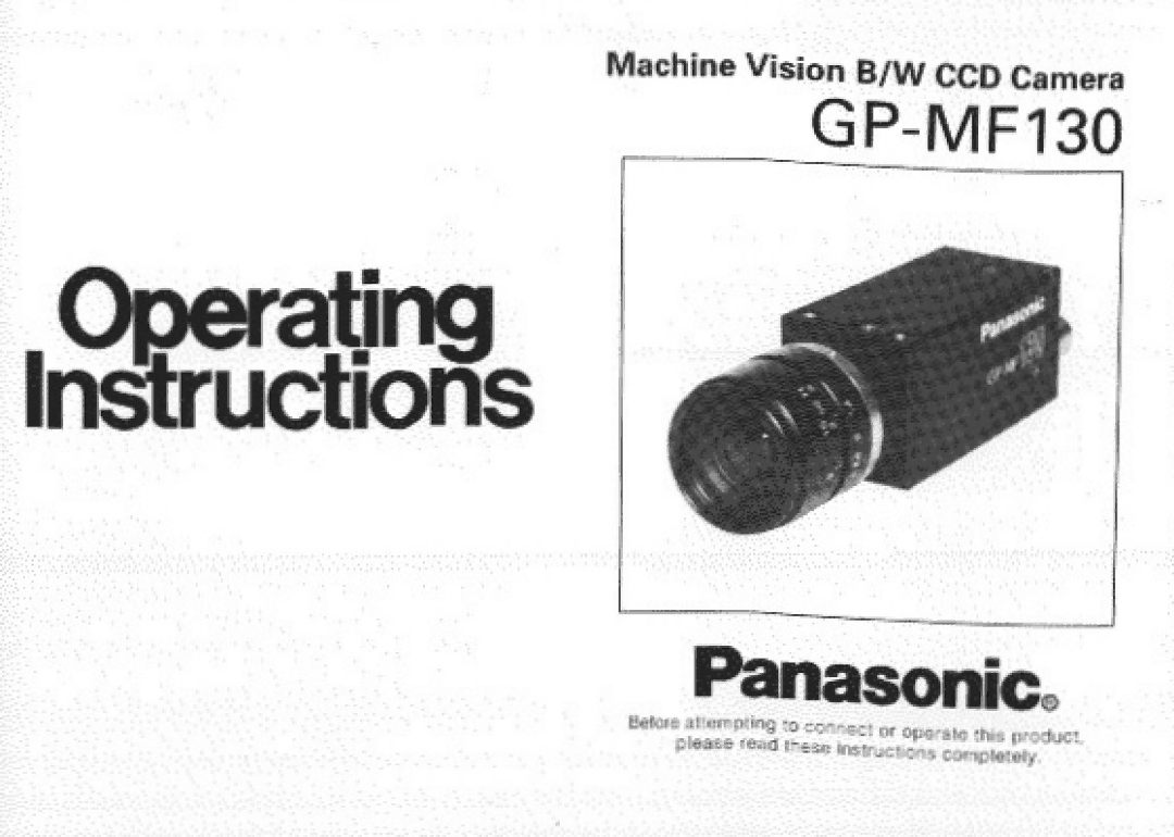 Panasonic GP-MF130 manual 