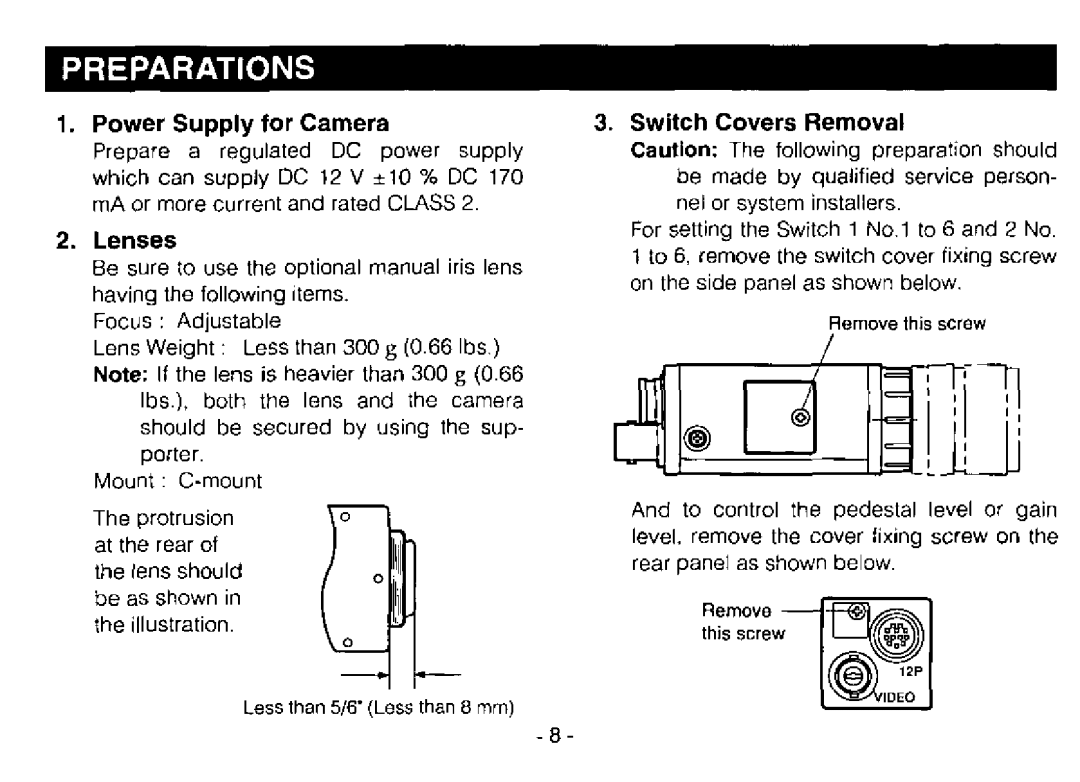 Panasonic GP-MF130 manual 