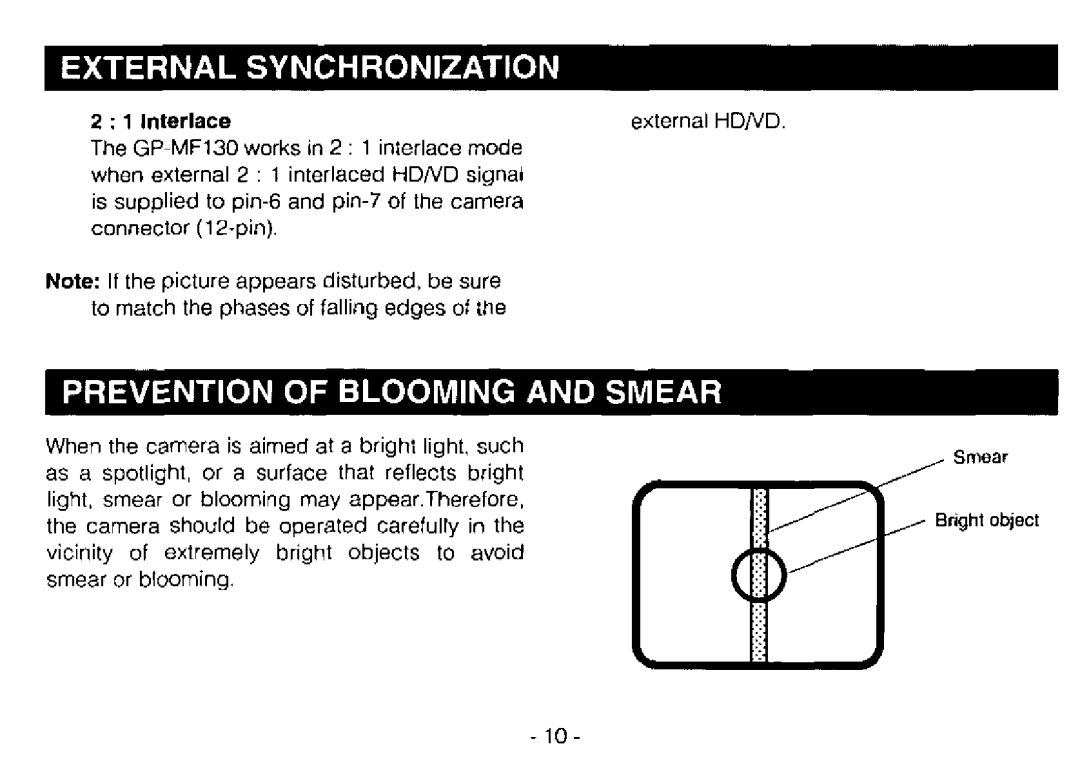 Panasonic GP-MF130 manual 