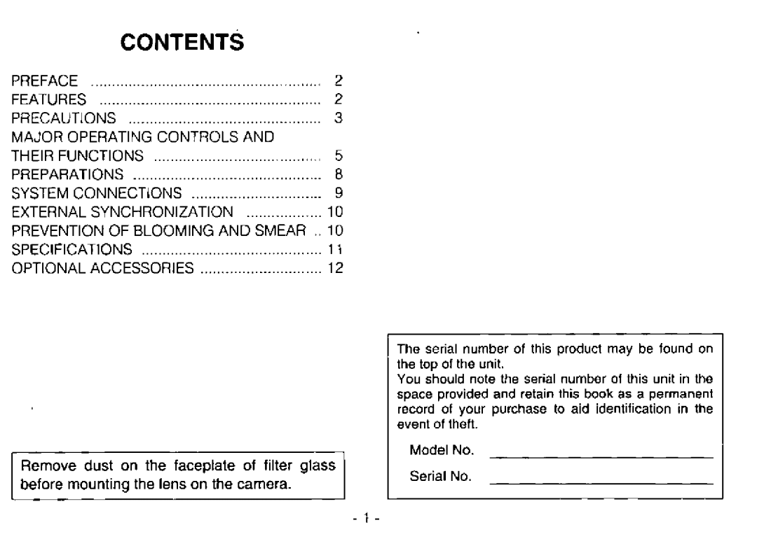 Panasonic GP-MF130 manual 