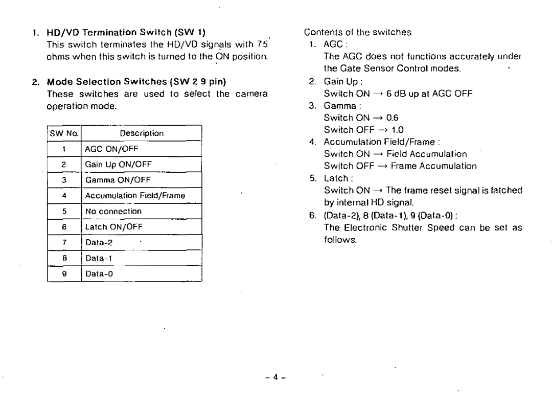 Panasonic GP-MF502 manual 