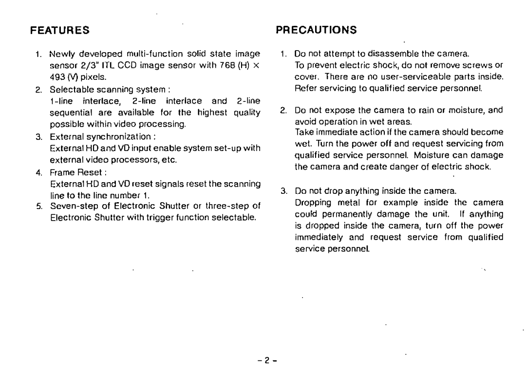 Panasonic GP-MF552 manual 