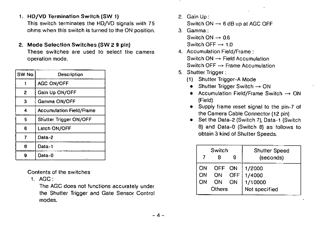 Panasonic GP-MF552 manual 