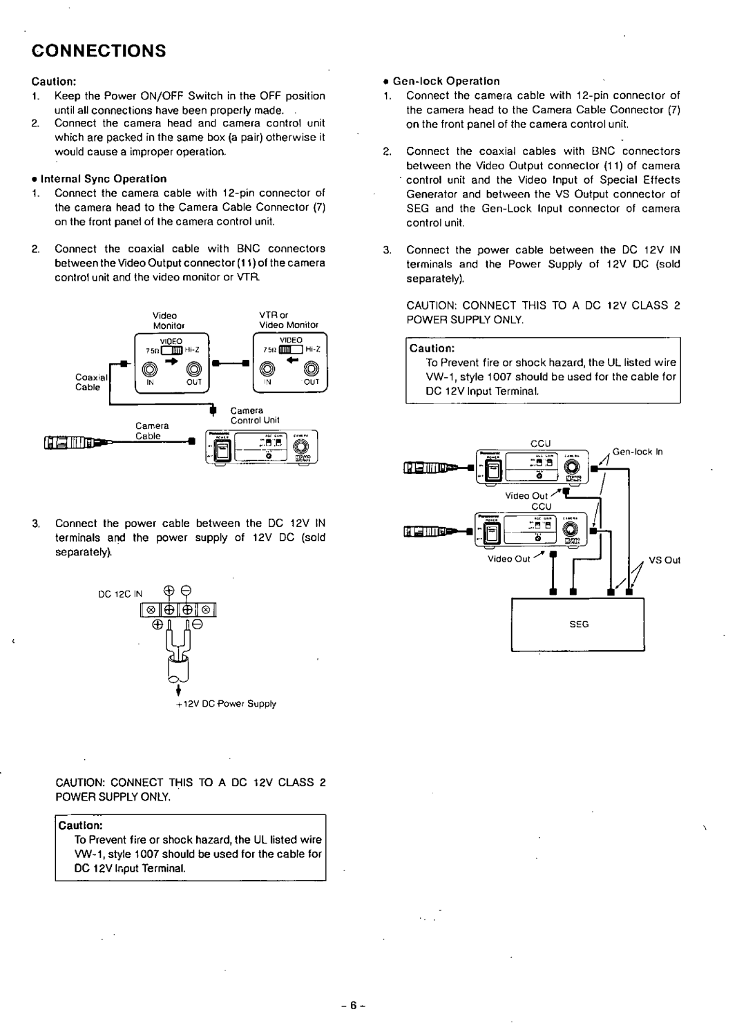 Panasonic GP-MS112 manual 