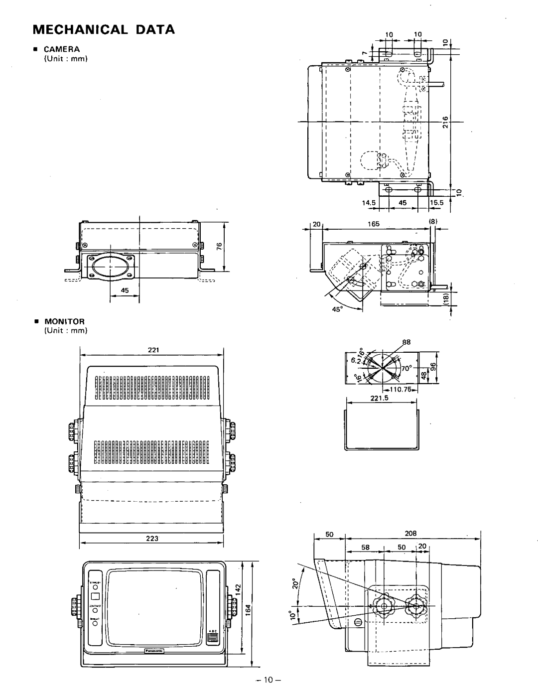 Panasonic GP-RV110 manual 