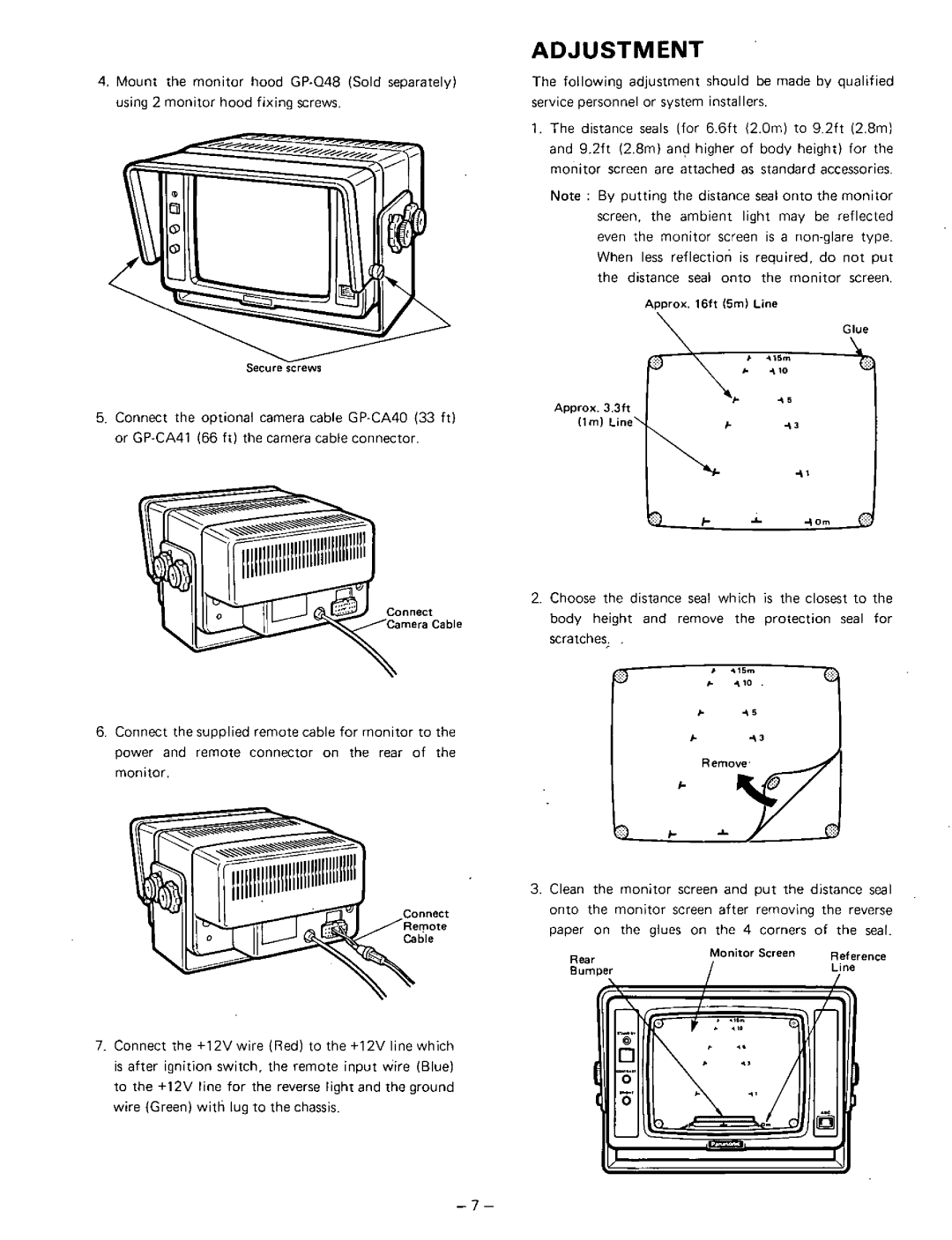 Panasonic GP-RV110 manual 