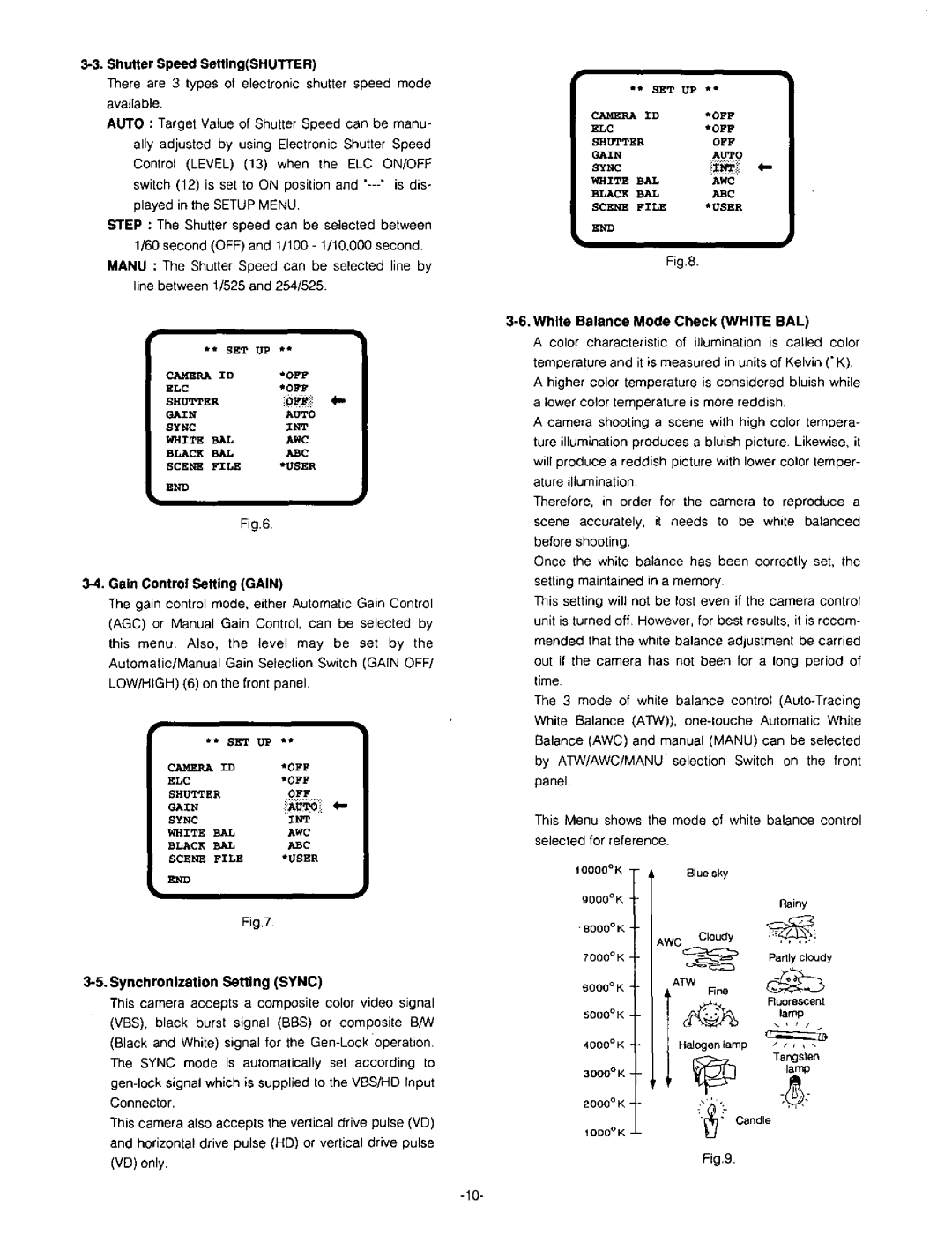 Panasonic GP-US502 manual 