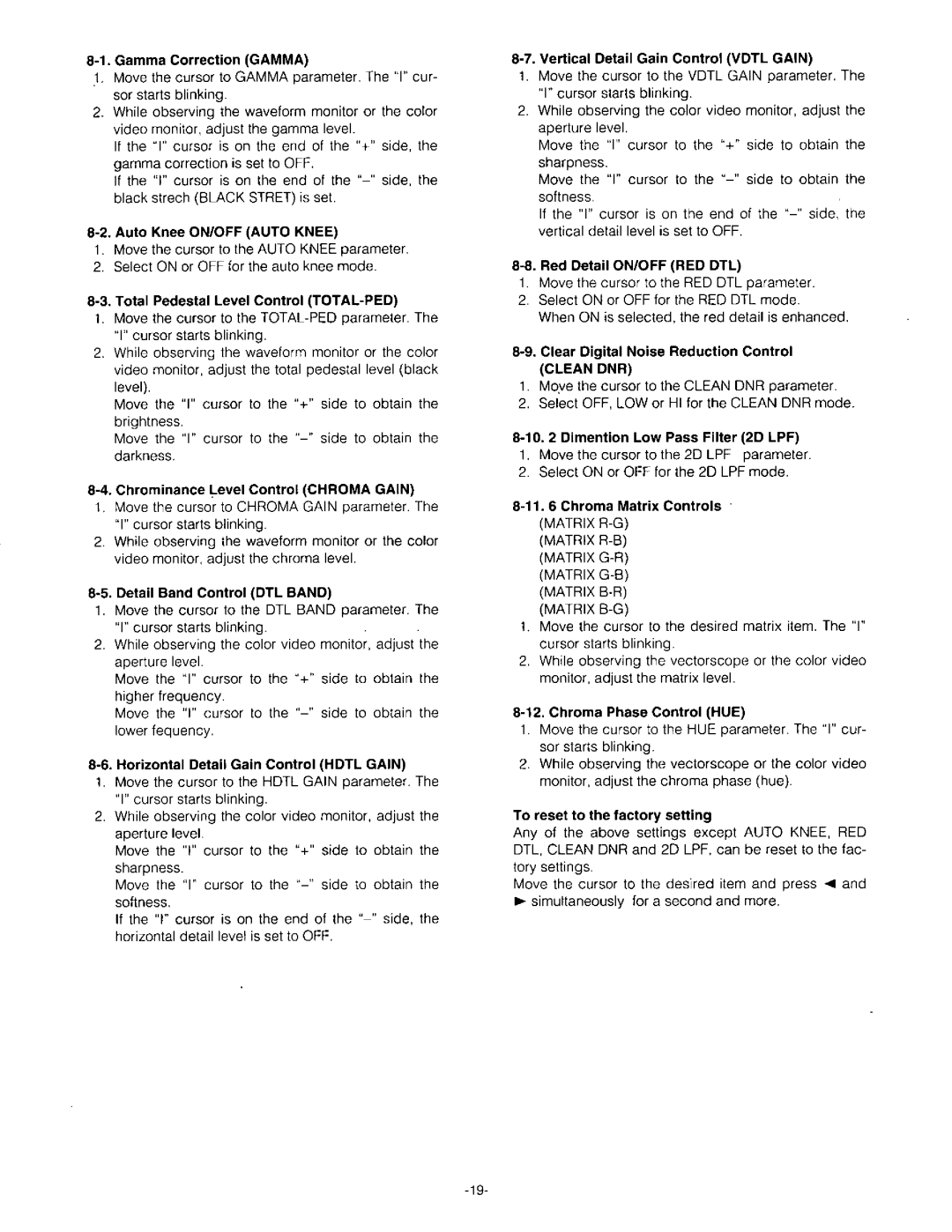 Panasonic GP-US522H, GP-US522CU, GP-US532H manual 