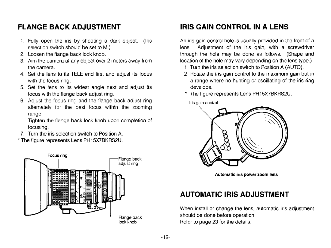 Panasonic GPUR612 manual 