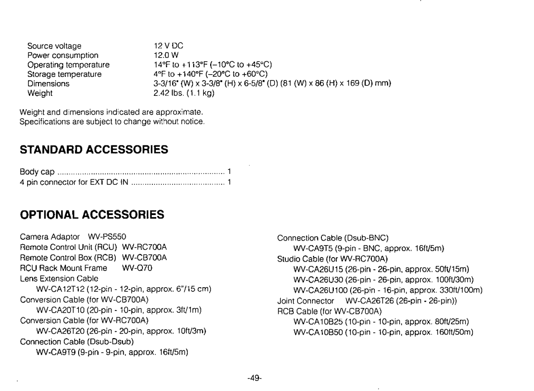 Panasonic GPUR612 manual 