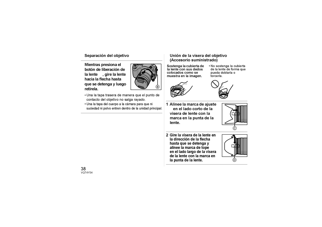 Panasonic H-FS14140 operating instructions VQT4Y54 