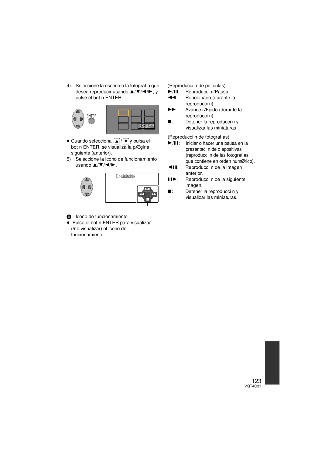 Panasonic HCV10K, HC-V10M, HC-V11M owner manual 123 