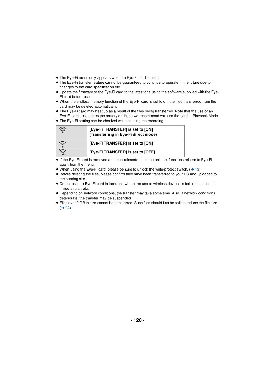 Panasonic HC-V720 owner manual 120 