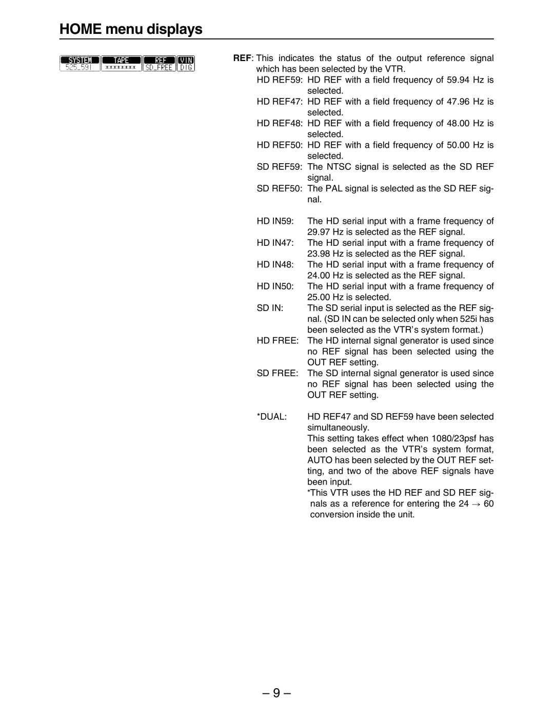 Panasonic HD3700H operating instructions HD Free, SD Free, Dual 