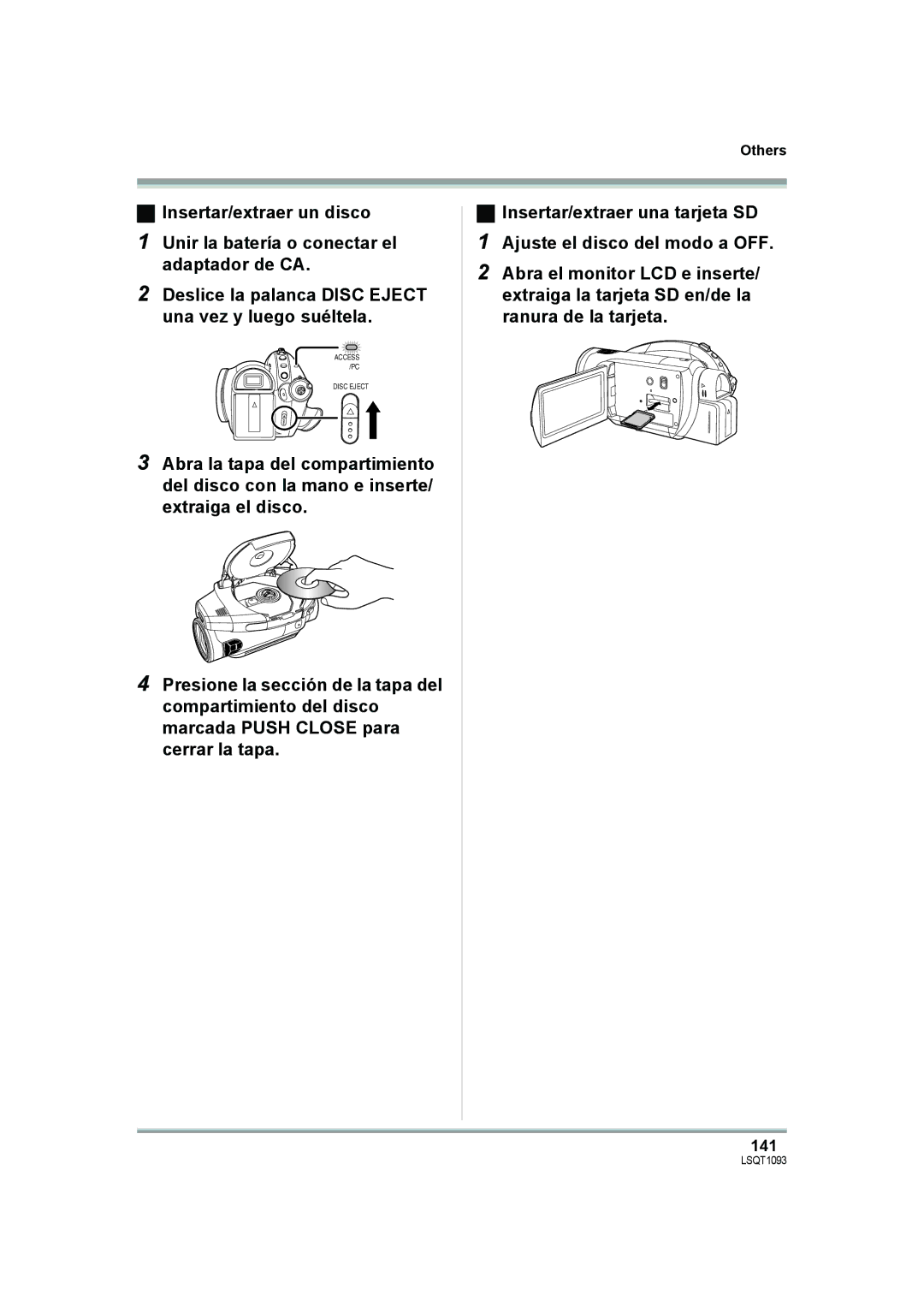 Panasonic HDC-DX1PC operating instructions 141 