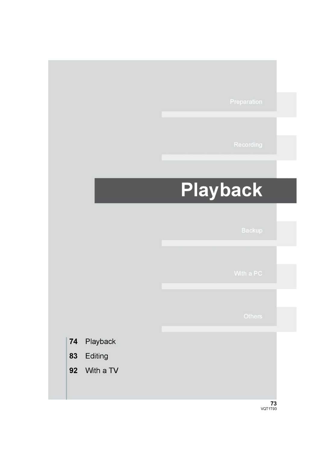 Panasonic HDC-HS100PC operating instructions Playback 