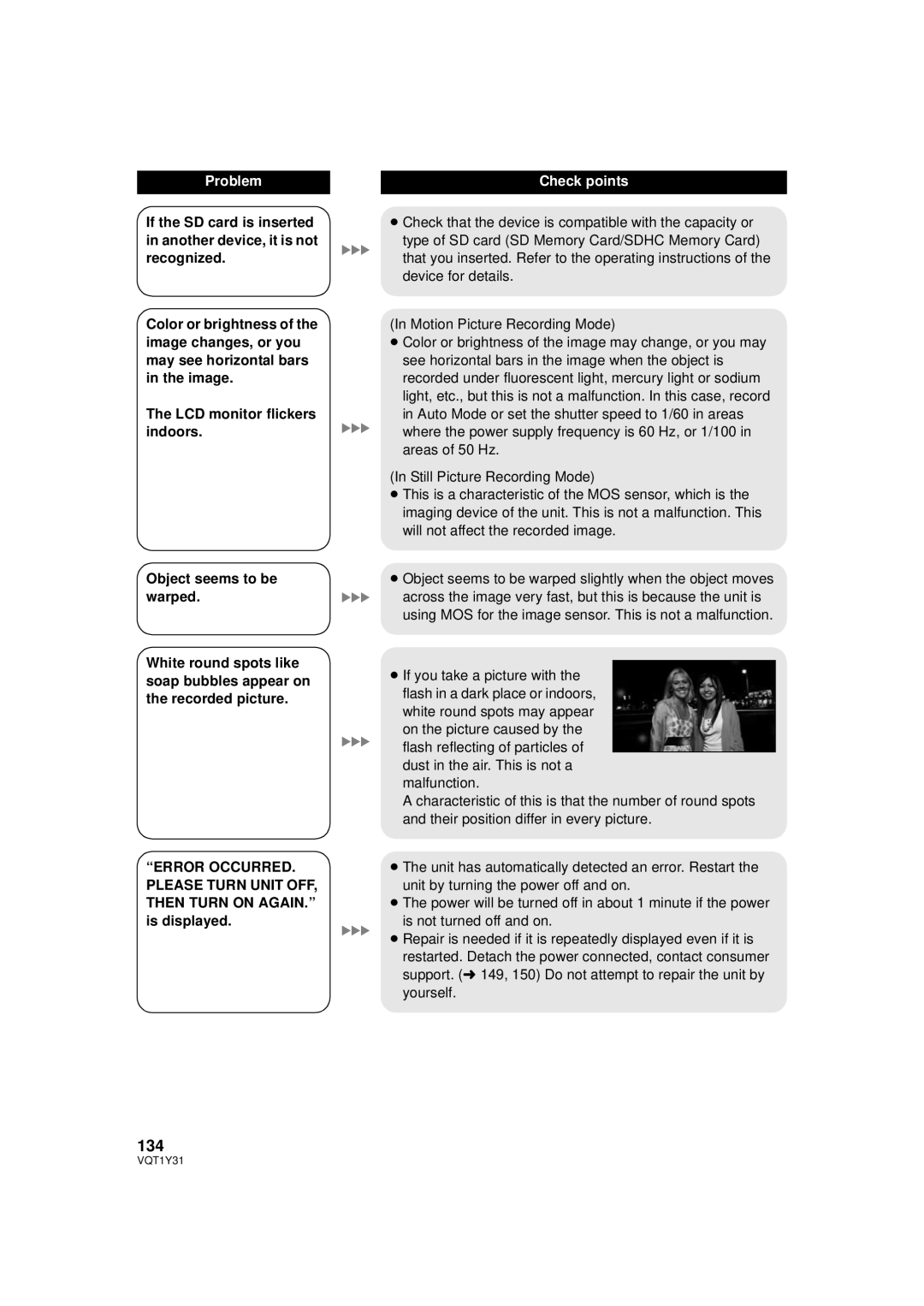 Panasonic HDC-HS250PC operating instructions 134 