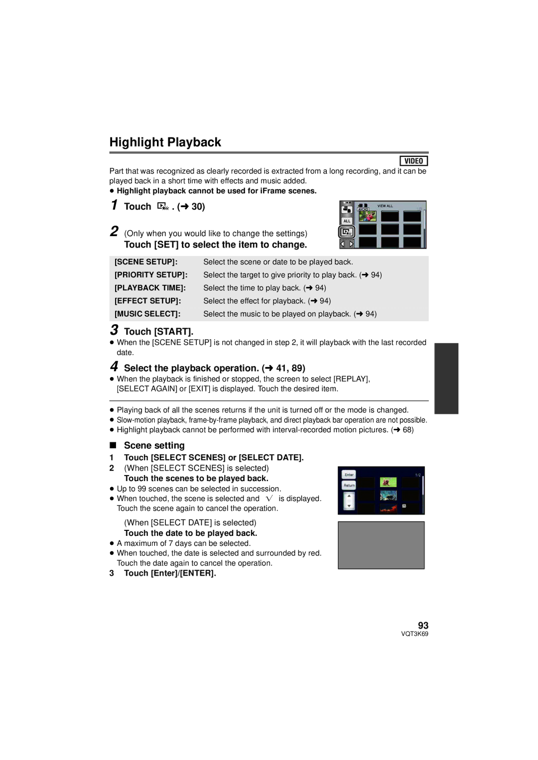 Panasonic HDC-TM900P/PC, HDC-HS900P/PC owner manual Highlight Playback 