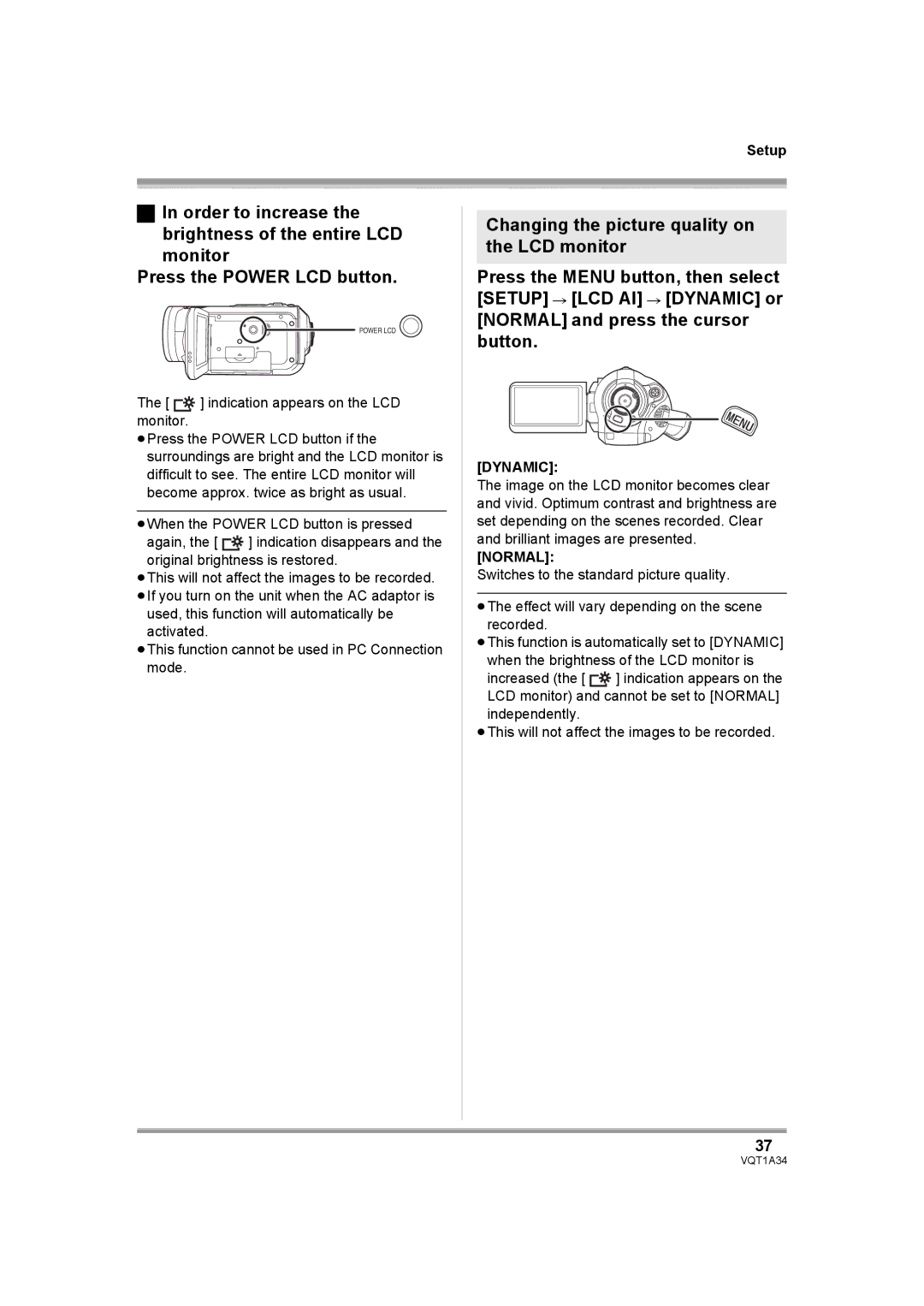 Panasonic HDC-SD1 operating instructions Dynamic 