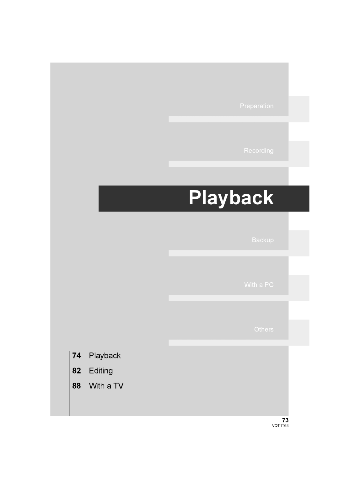 Panasonic HDC-SD100PC operating instructions Playback 