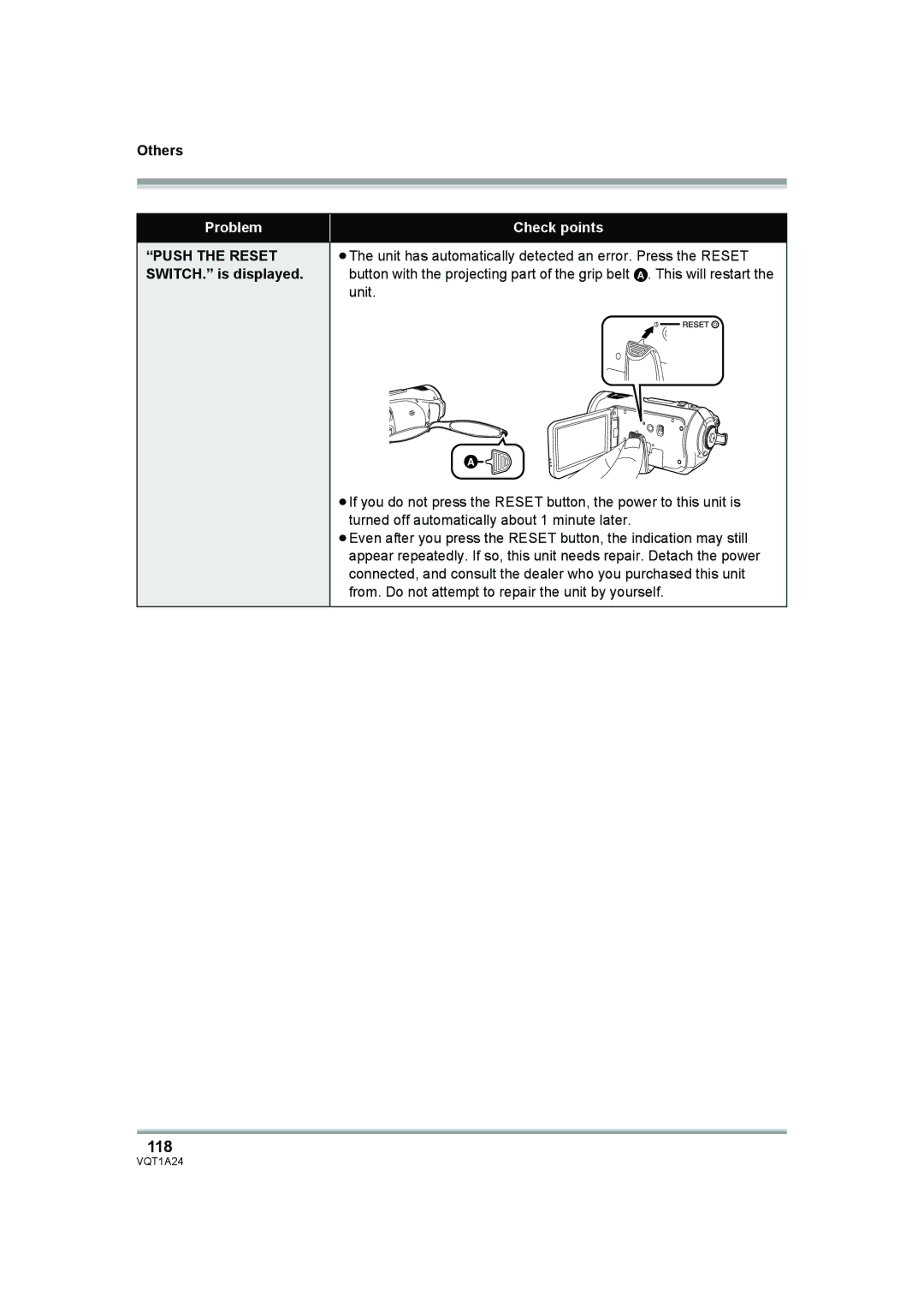 Panasonic HDC-SD1PP operating instructions 118 