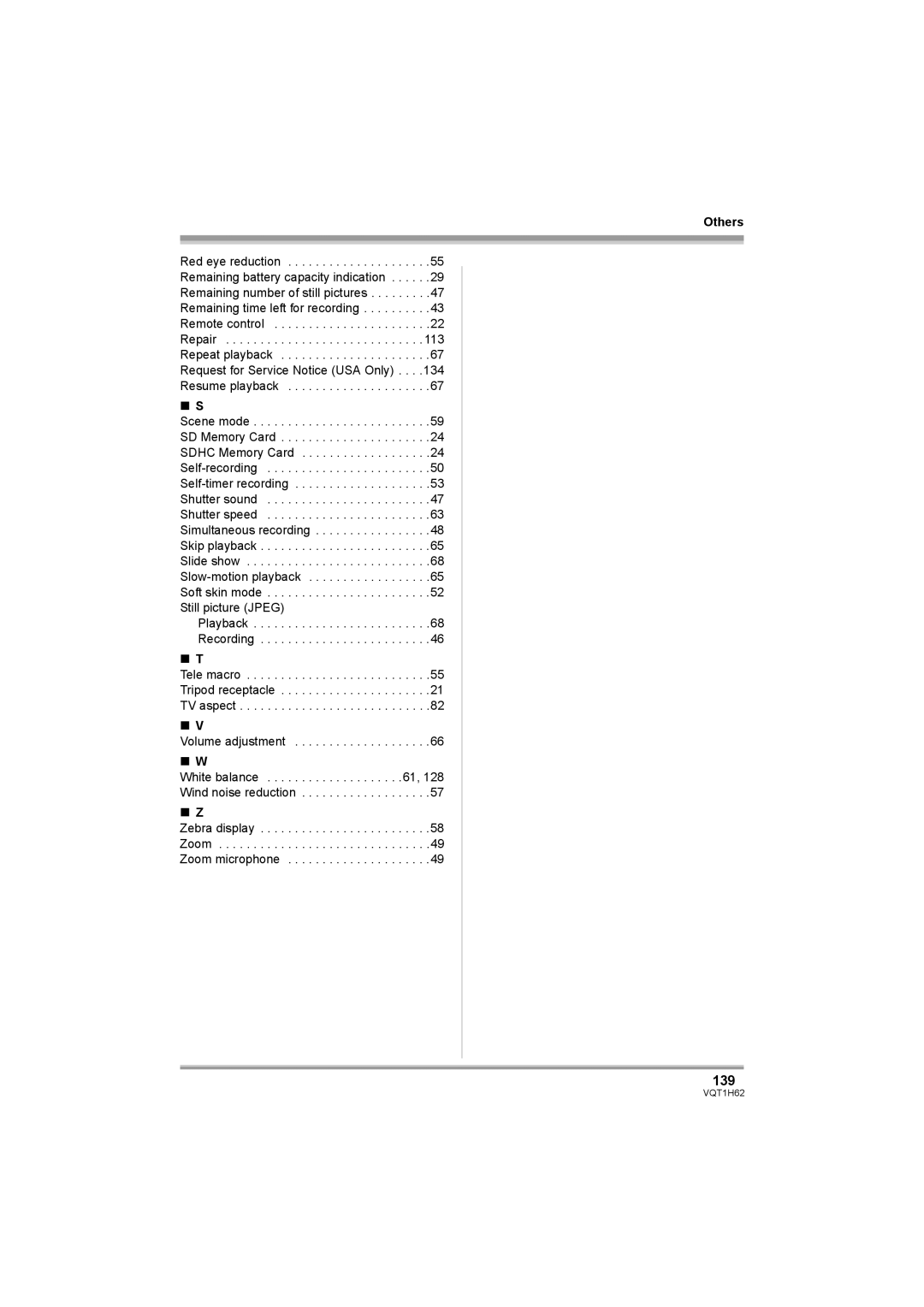 Panasonic HDC-SD5PP operating instructions 139 