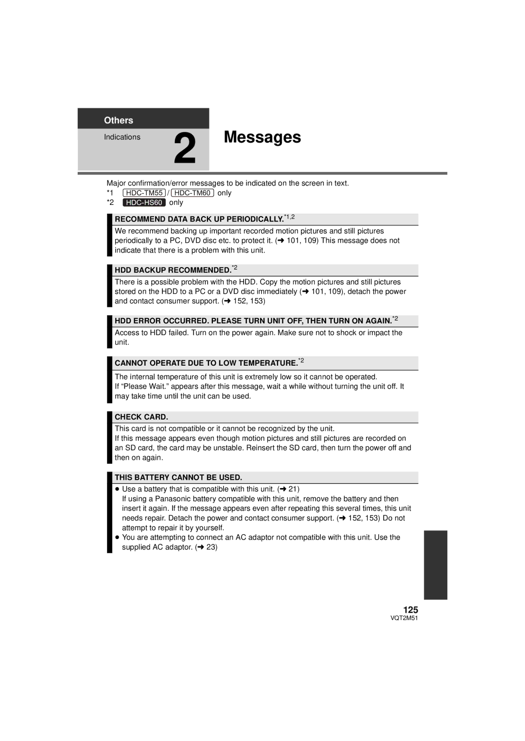 Panasonic HDC-TM60P/PC, HDC-SD60P/PC, HDC-TM55P/PC, HDC-HS60P/PC operating instructions 125 