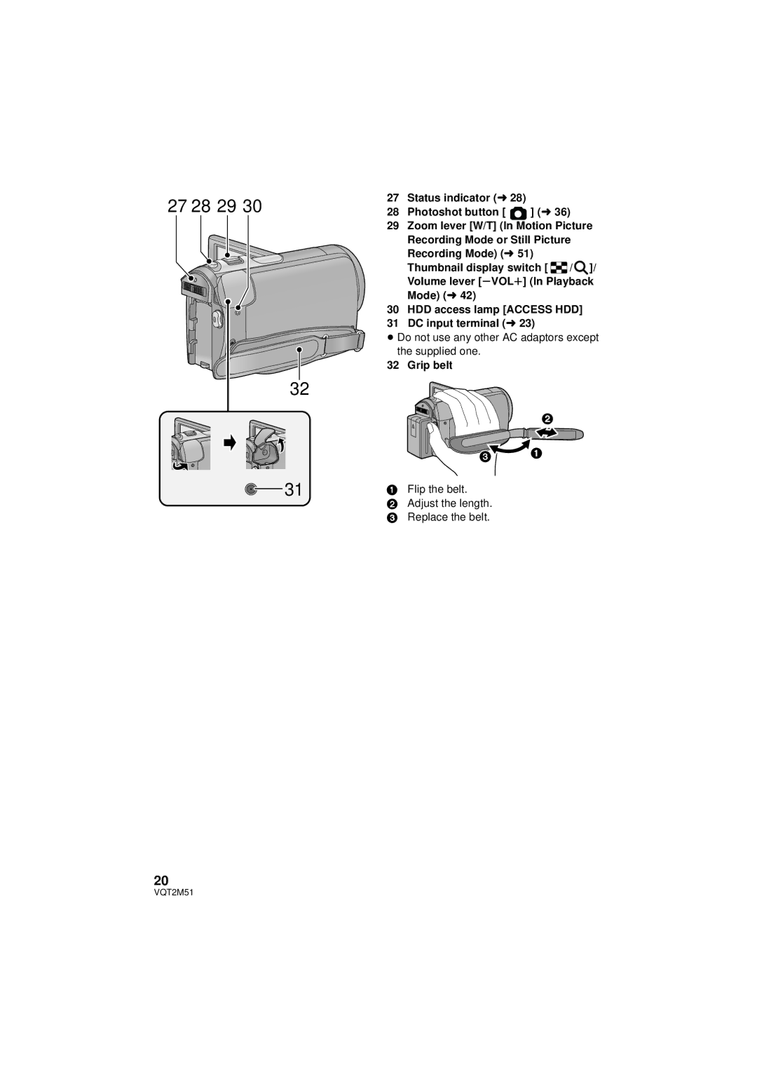 Panasonic HDC-SD60P/PC, HDC-TM60P/PC, HDC-TM55P/PC, HDC-HS60P/PC operating instructions 27 28 29 