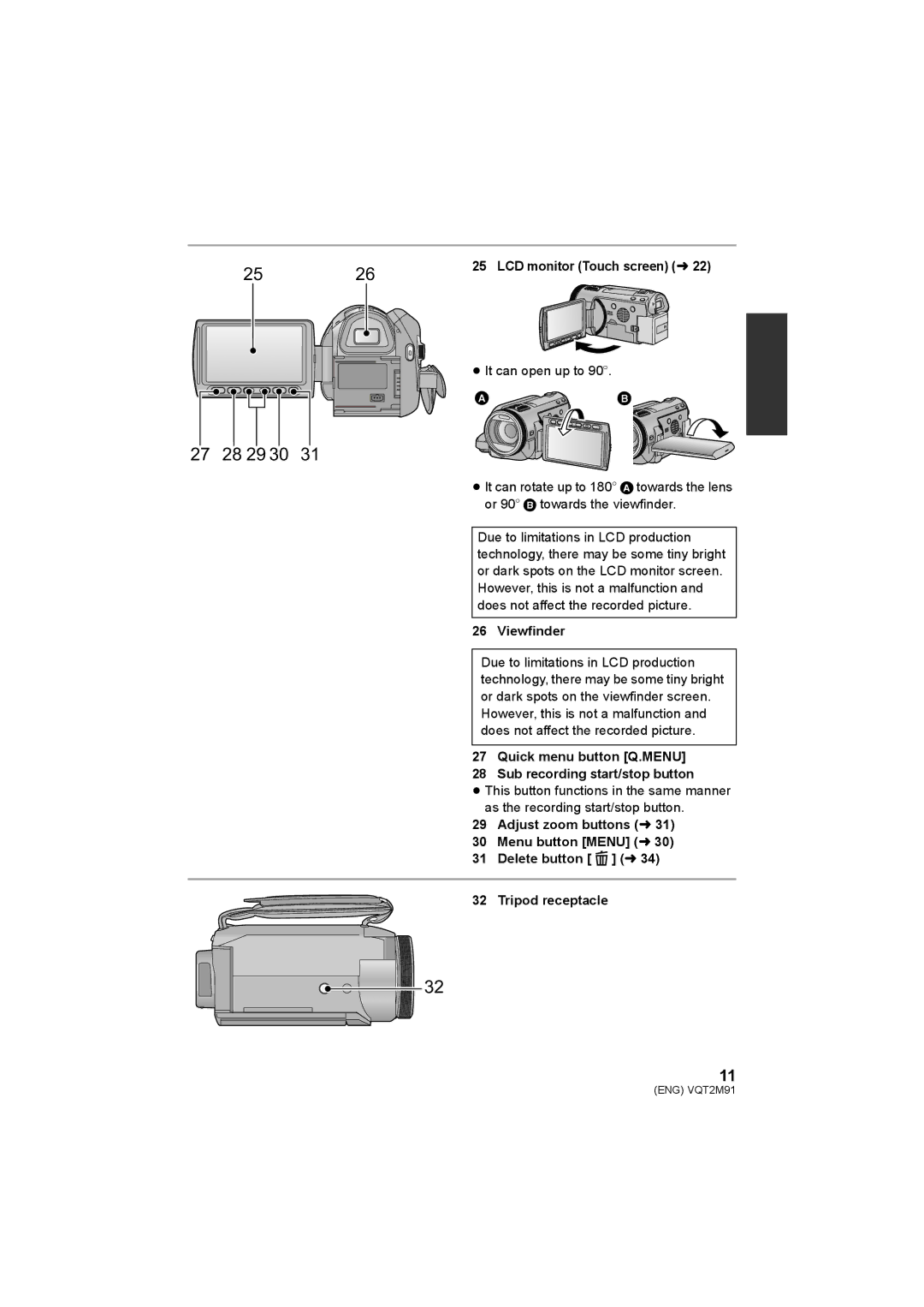 Panasonic HDC-SD700 HDC-TM700 HDC-HS700 operating instructions 27 28 29 30 