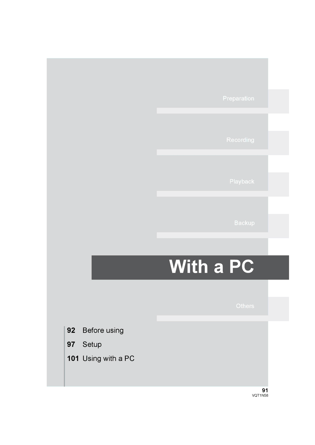 Panasonic HDC-SD9D operating instructions With a PC 