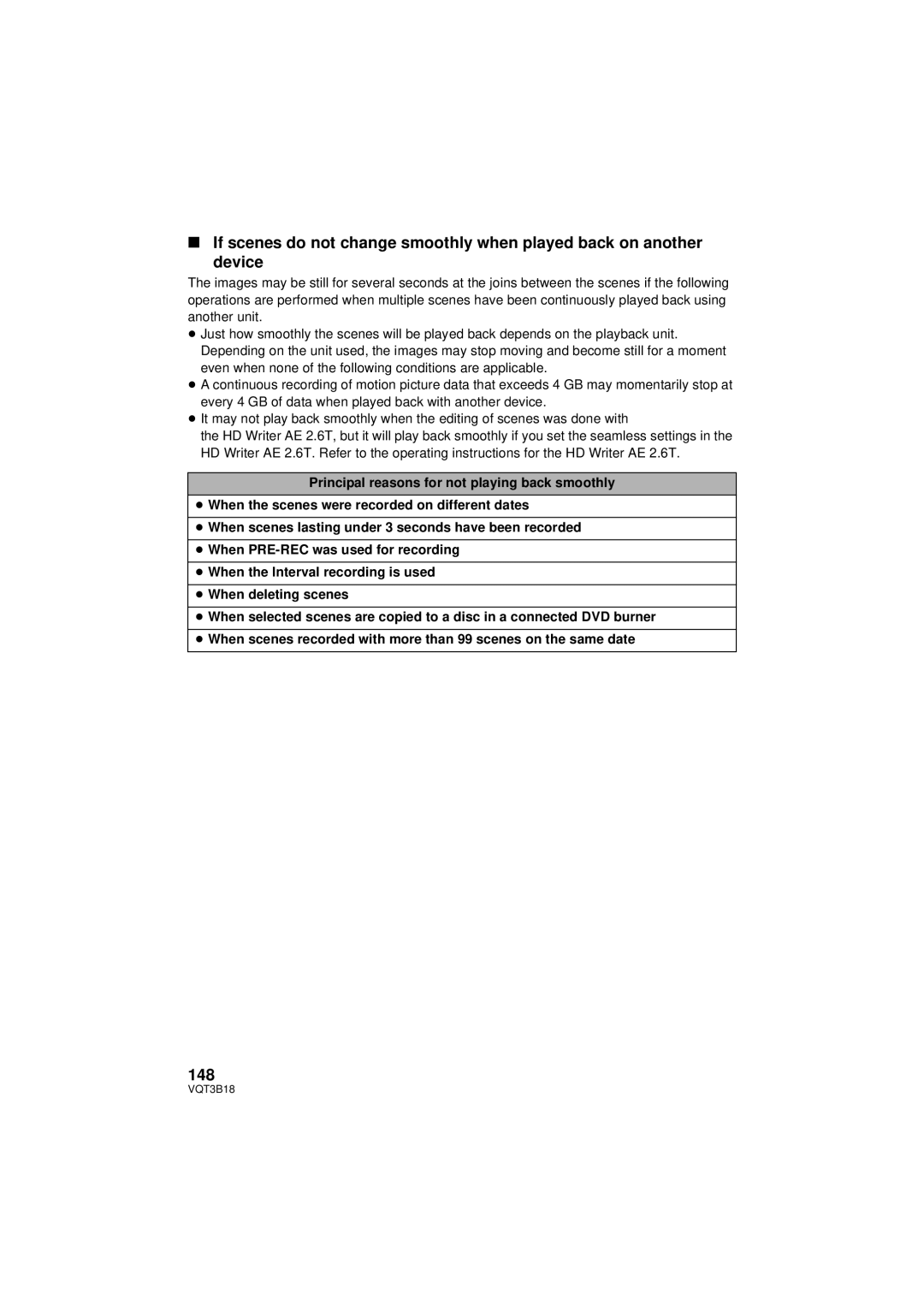 Panasonic HDC-SDT750PP, HDC-SDT750K operating instructions 148 