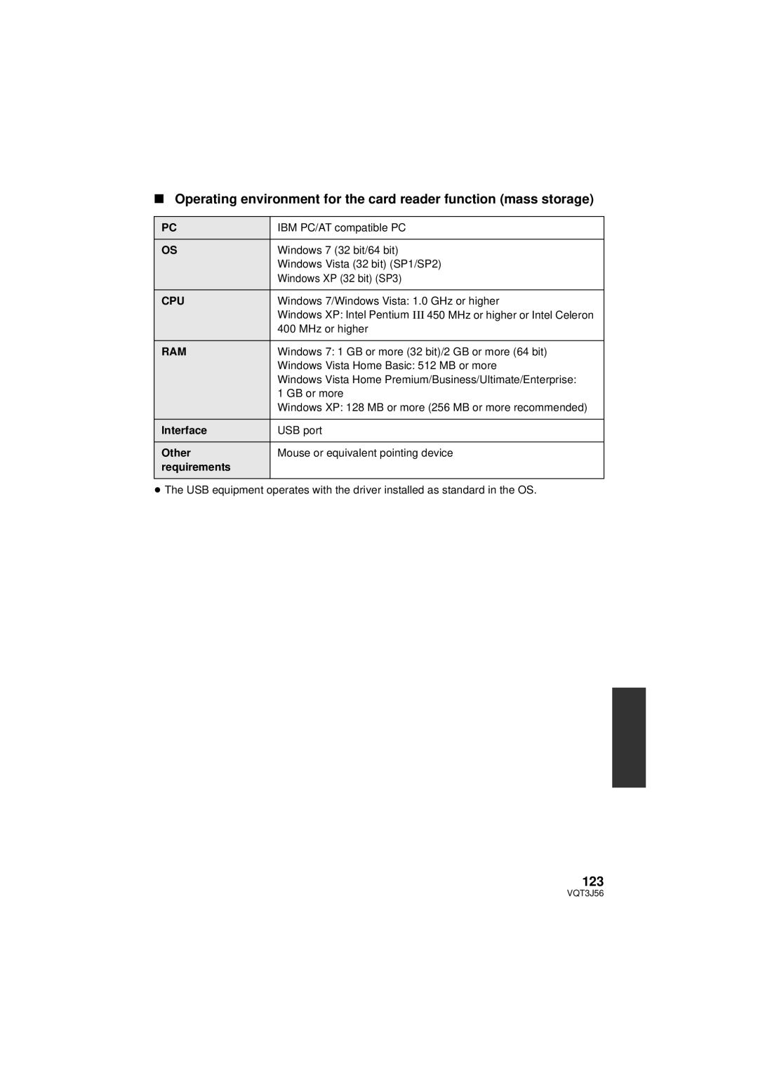 Panasonic HDC-SD90P/PC, HDC-TM90P/PC owner manual 123 