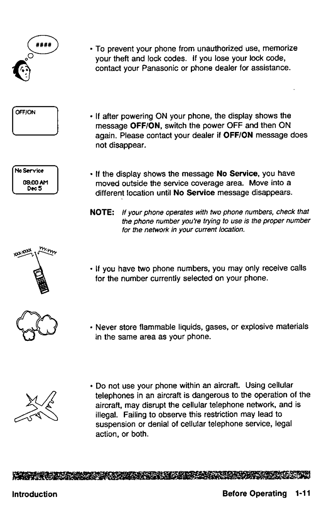 Panasonic HH950 manual 