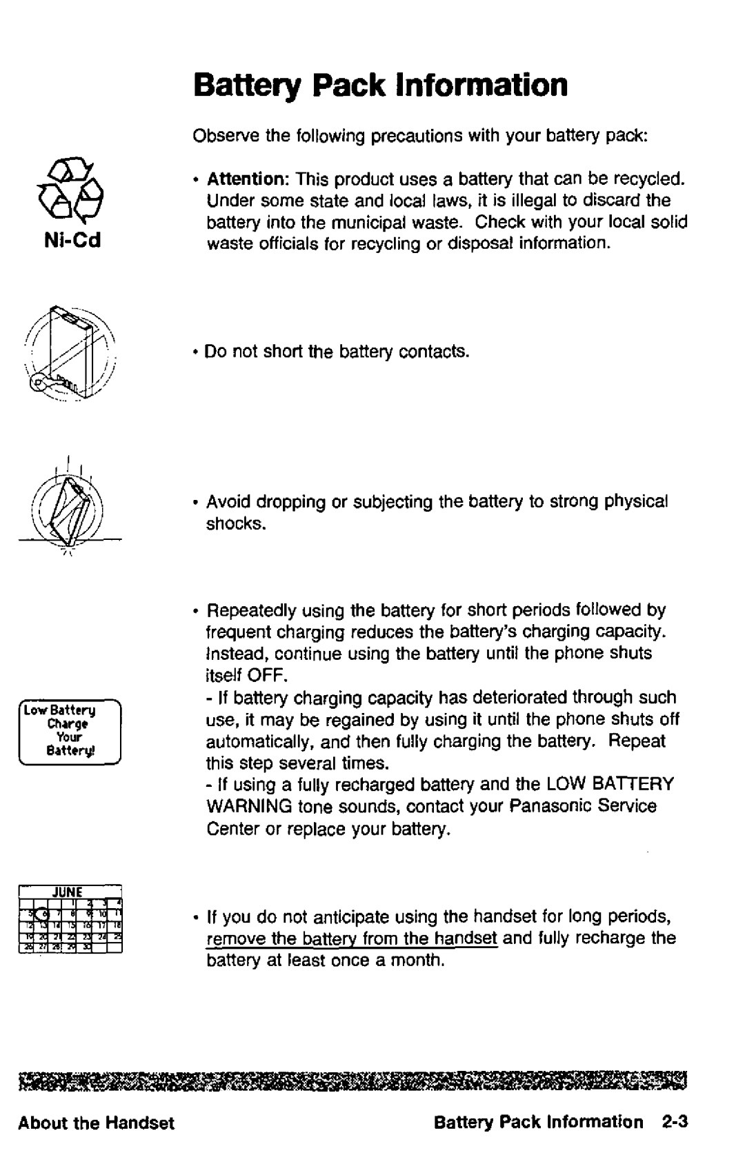 Panasonic HH950 manual 