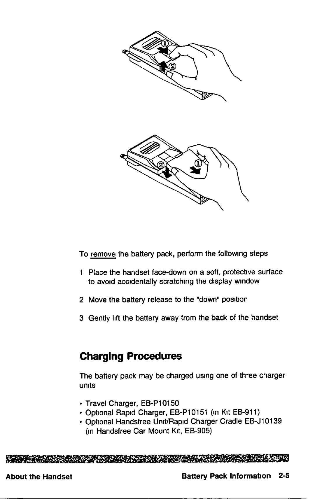 Panasonic HH950 manual 